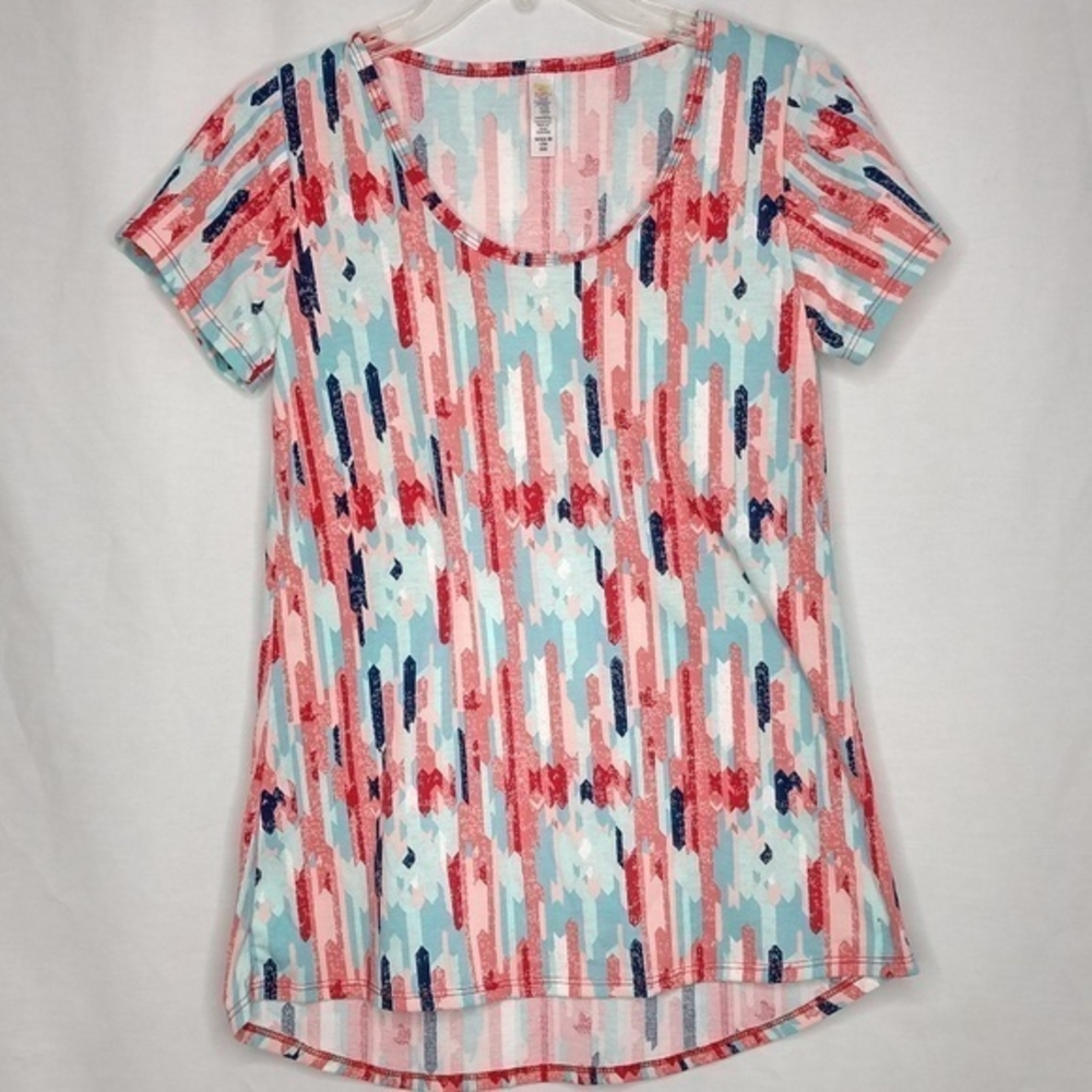 Lularoe XXS Colorful Oversized‎ Short Sleeve Shirt
